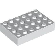 Lego kostka (kostička) 4x6, bílá (235601, 4163982, 4181119)